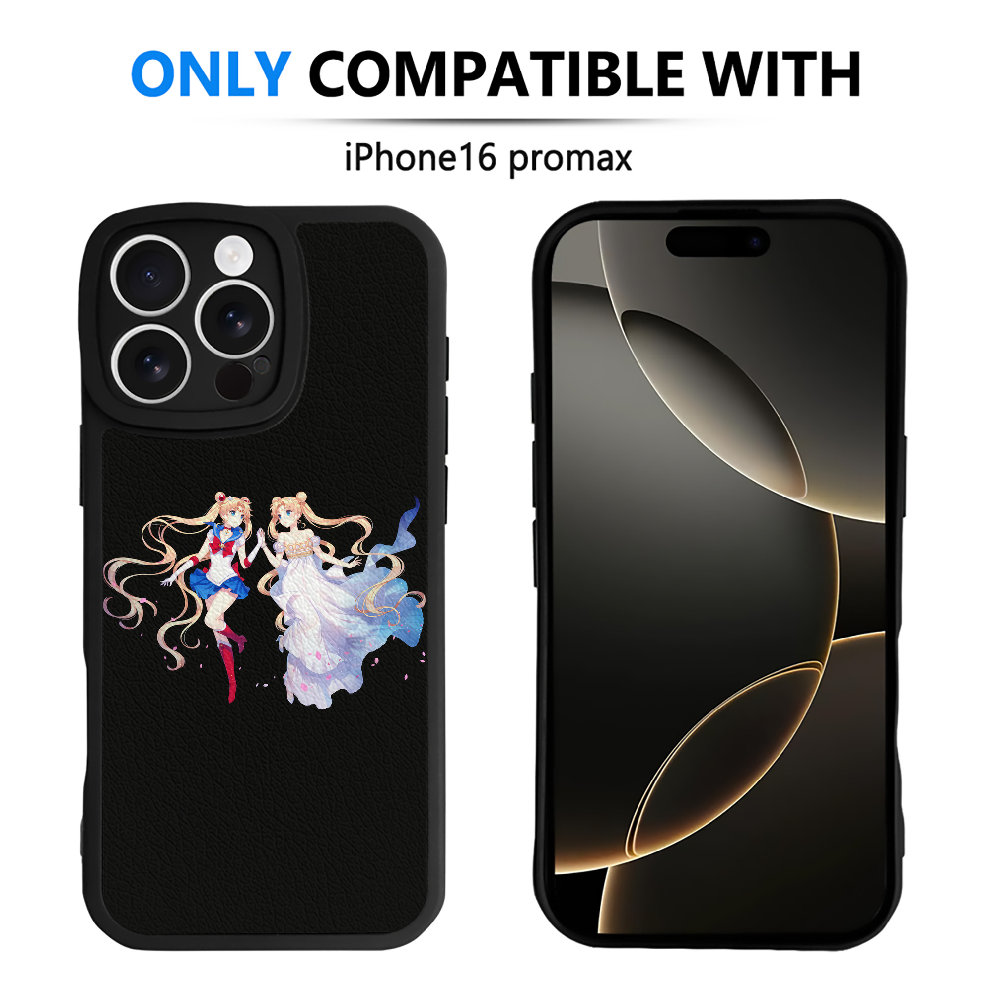 （画像用） 美少女戦士セーラームーン 月野 うさぎ つきの うさぎ Sailor Moon Tsukino Usagi 【iPhone 16シリーズ対応】シリコンスマホケース（レザー調） 材質：シリコン